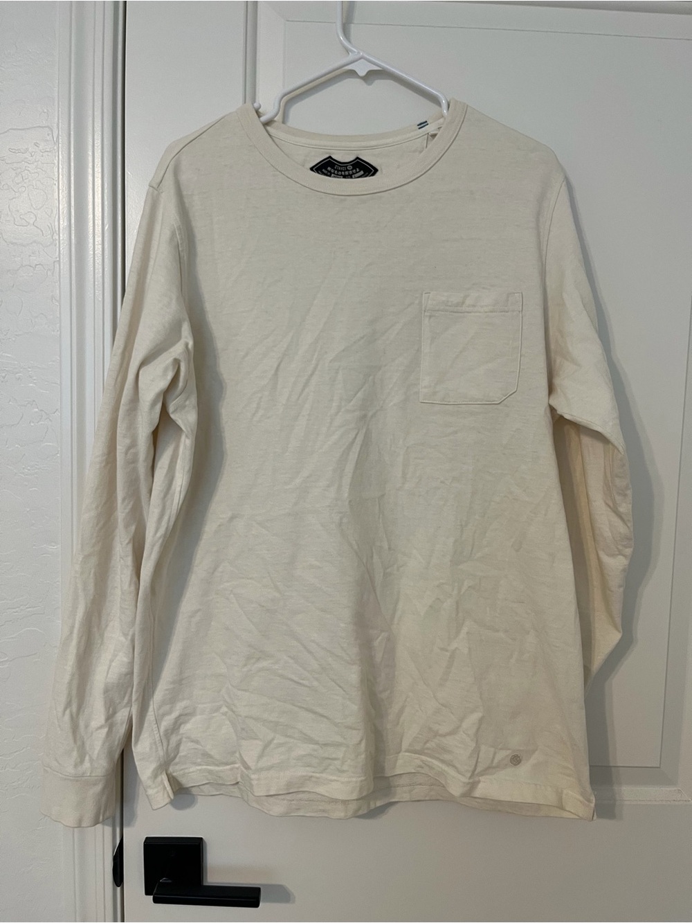 Stance Men's Long-Sleeve Pocket Tee in Cream